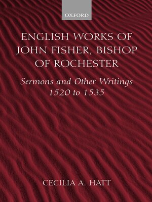 cover image of English Works of John Fisher, Bishop of Rochester